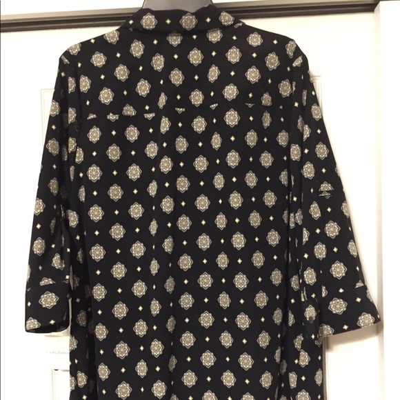 Croft & Barrow Print Button Down Top - NWT - Picture 5 of 7